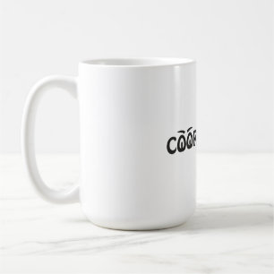 Chaos-Koordinator Lustige Typografie Kunst Kaffeetasse