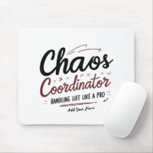 Chaos-Koordinator-Mauspad – Personalisiertes Schre