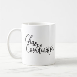 Chaos-Koordinator-mit Monogramm Kaffeetasse