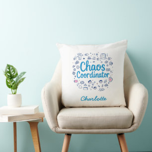 Chaos-Koordinator Muttertagsgeschenk Kissen