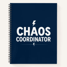 Chaos Koordinator Navy Notizbuch - Bürogeschenk