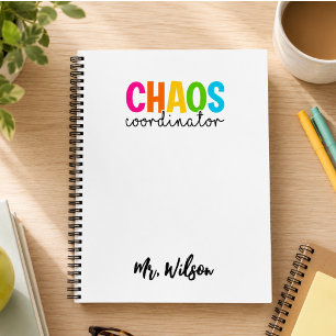 Chaos-Koordinator-Notizbuch – Lustiger Lehrerzitat Notizbuch