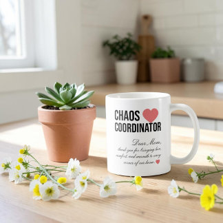 Chaos-Koordinator Personalisiertes Einzigartiges G Kaffeetasse