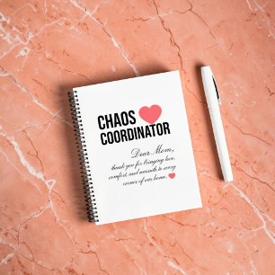 Chaos-Koordinator Personalisiertes Einzigartiges G Notizbuch