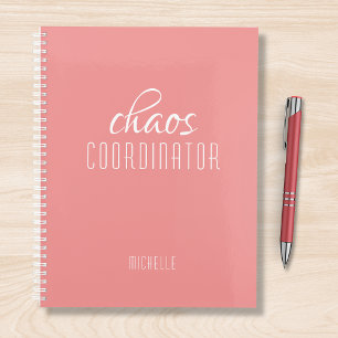 Chaos-Koordinator Pink-Personalisierter Name Planer