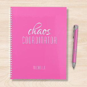Chaos-Koordinator Pink-Personalisierter Name Planer