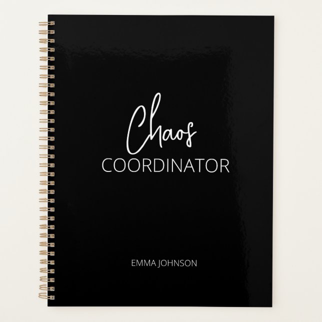 Chaos-Koordinator | Schwarzer Planer (Vorderseite)