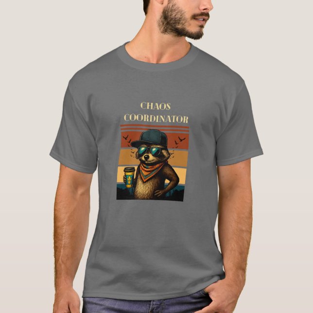 Chaos-Koordinator T - Shirt Raccoon (Vorderseite)