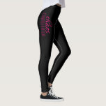 Chaos-Koordinator Typografic Black Hot Pink Leggings<br><div class="desc">Ein einfaches Design von "chaos koordinator" in einem lustigen schwarzen typografischen Text. Ideal für die geschäftige Mutter,  Lehrerin,  Sportteam-Manager oder Arbeitssängerin.</div>