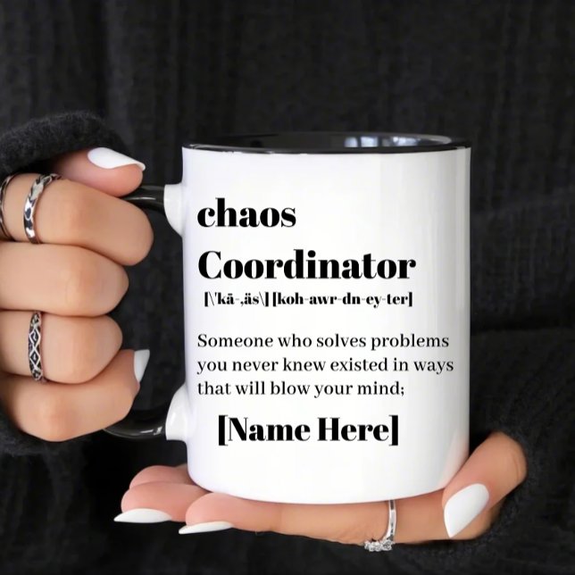Chaos-Koordinator Zweifarbige Tasse (Von Creator hochgeladen)