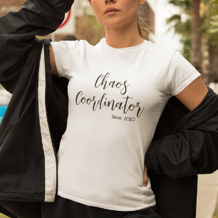 Chaos-Koordinatorin-Mom-Shirt, benutzerdefiniertes T-Shirt