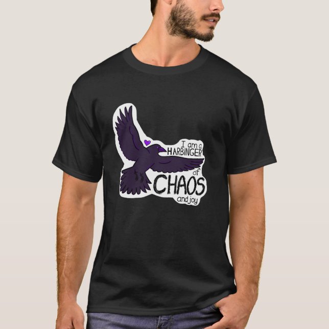 Chaos-Krähen-Teppich T-Shirt (Vorderseite)