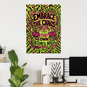 Chaos-Magie-Zitatposter Umarmen Poster