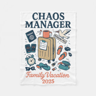 Chaos Manager Shirt – Matching Family Vacation 202 Fleecedecke