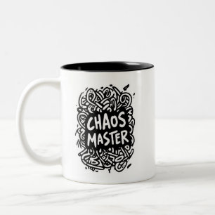 Chaos Master – Multitasking-Design Zweifarbige Tasse