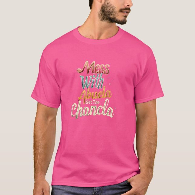 Chaos mit Abuela holen Chanclican Oma T-Shirt (Vorderseite)