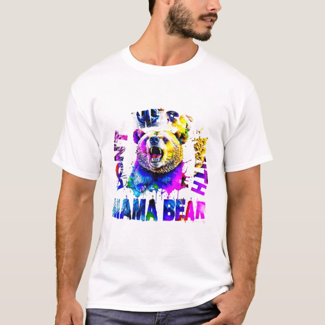 Chaos mit dem Mama-Bär T-Shirt (Vorderseite)