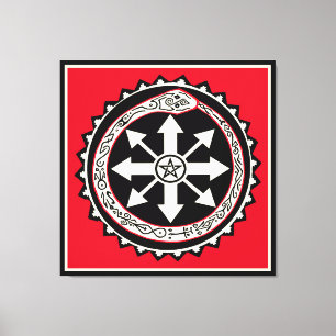 Chaos mit Ouroburos Snake Leinwanddruck