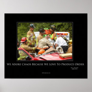 Chaos Motivierend Poster