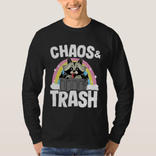 Chaos & Müll Waschbär Regenbogen Waschbär 2 T-Shirt