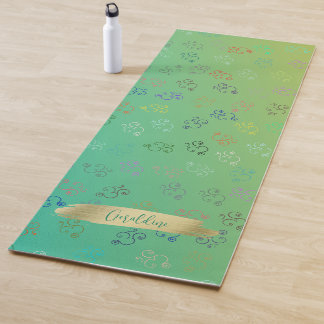 Chaos OMs | Green Ombre, Hübsch Om Yogamatte