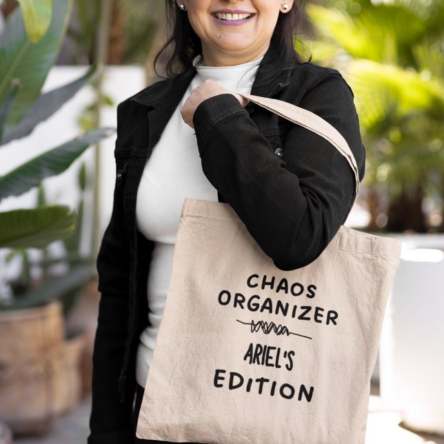 Chaos Organizer Personalisiert Funny Quirky Gesche Tragetasche (Shop Now and Personalize Yours Today!)