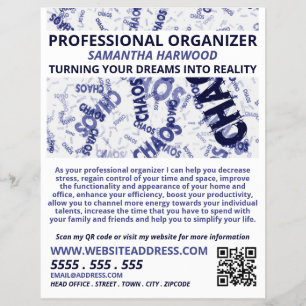 Chaos Slogan Design, Beruflicher Organisator Flyer