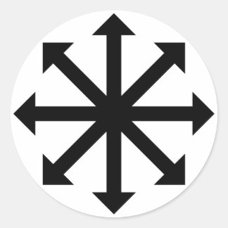 Chaos Star Runder Aufkleber
