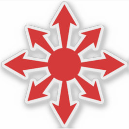 Chaos Star - v2 (rot) Aufkleber