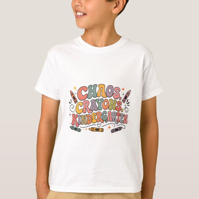 Chaos-Stifte Kindergarten T-Shirt (Vorderseite)