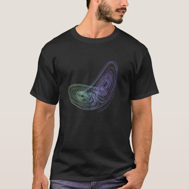 Chaos Theorie Lorenz Attraktor T-Shirt (Vorderseite)