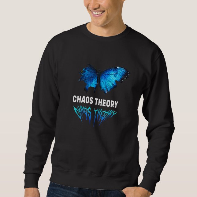 Chaos Theory Butterfly - traurige Ästhetik Edgy St Sweatshirt (Vorderseite)