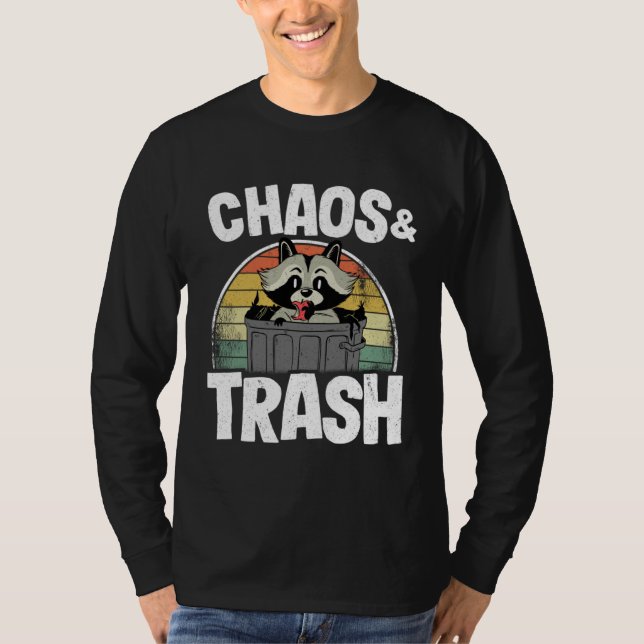 Chaos & Trash Garbage Panda Raccoon 1 T-Shirt (Vorderseite)