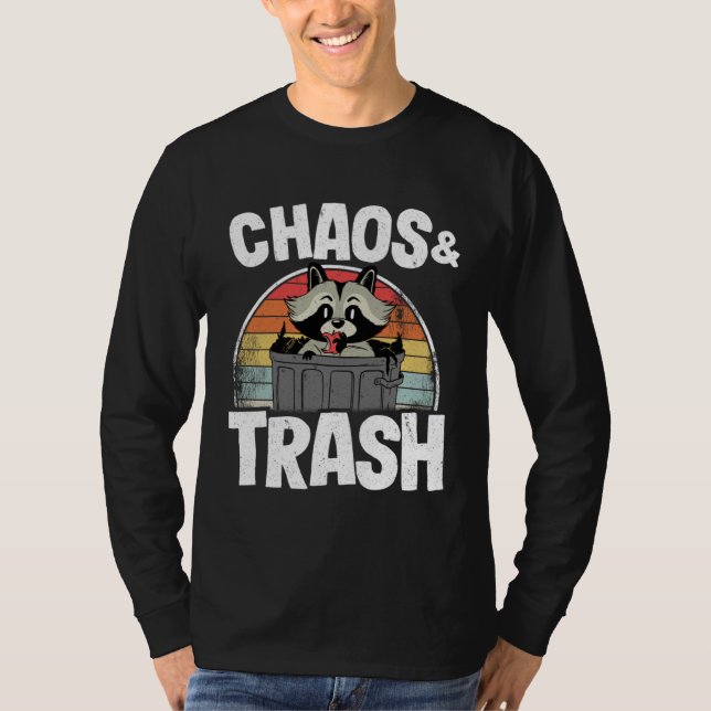 Chaos & Trash Garbage Panda Raccoon  3 T-Shirt (Vorderseite)