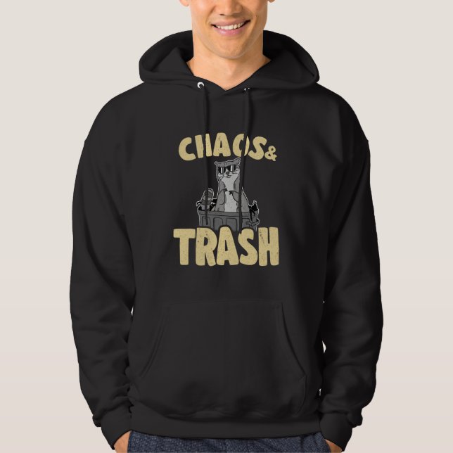 Chaos & Trash Garbage Panda Raccoon 5 Hoodie (Vorderseite)