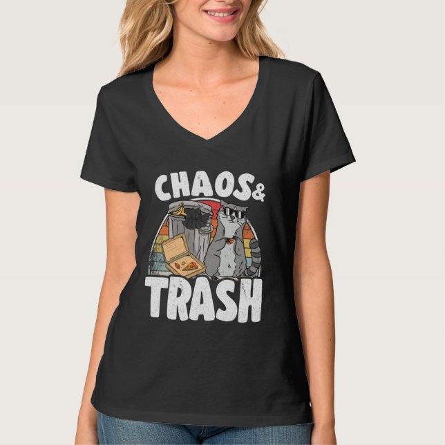 Chaos & Trash Garbage Panda Raccoon  5 T-Shirt (Vorderseite)
