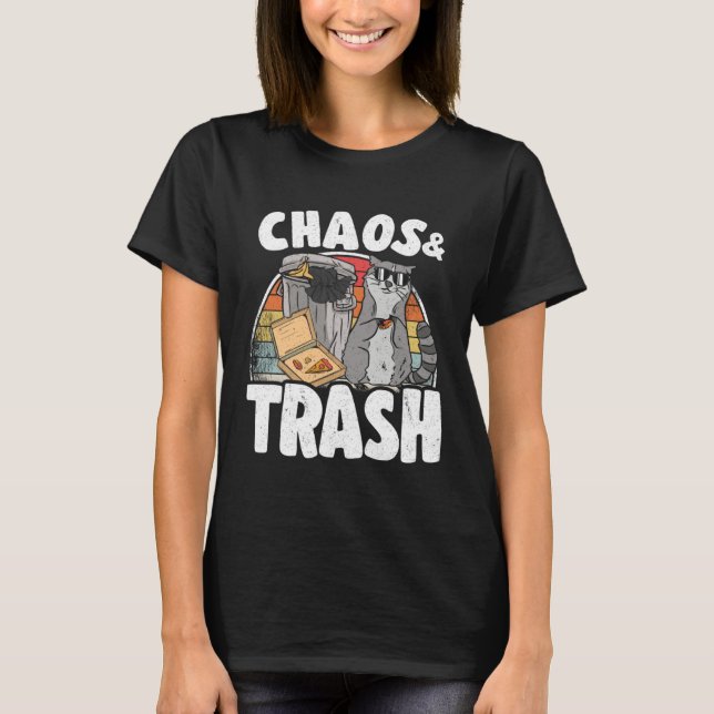 Chaos & Trash Garbage Panda Raccoon  5 T-Shirt (Vorderseite)