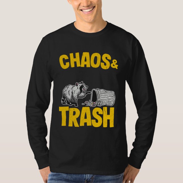 Chaos & Trash Garbage Panda Raccoon T-Shirt (Vorderseite)