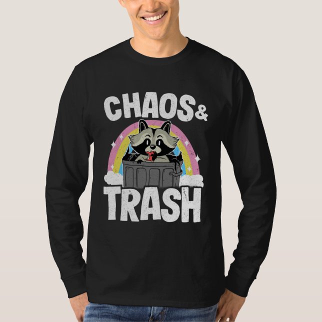 Chaos & Trash Garbage Panda Rainbow Raccoon  2 T-Shirt (Vorderseite)