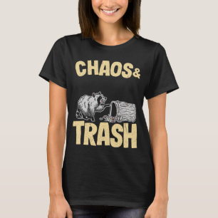 Chaos und Mülleimer Panda Raccoon T-Shirt