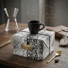 Chaos zu Ordnung Abstrakte Geometrie  Geschenkpapier