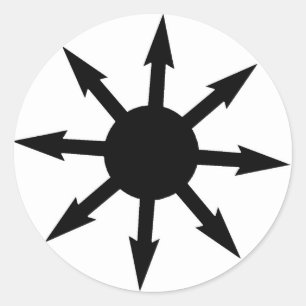 Chaosphäre Runder Aufkleber