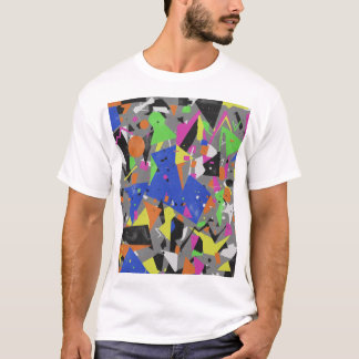 Chaotic Anti-Design Poster | Overlapping Abstract  T-Shirt