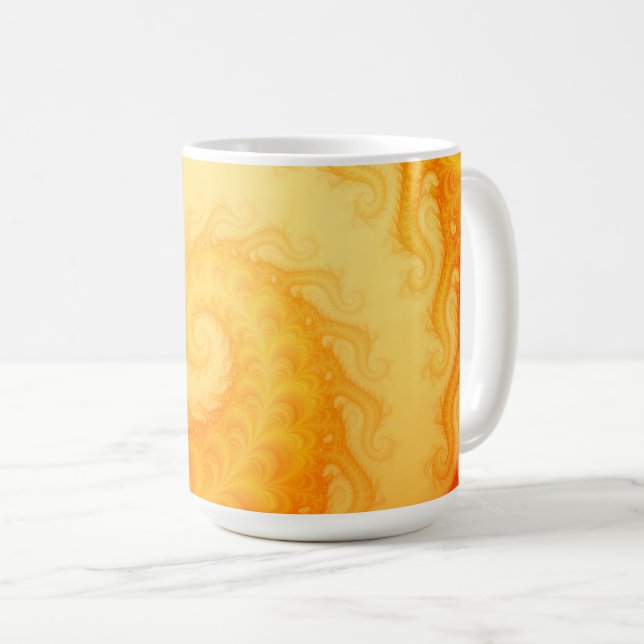 Chaotic Fraktal Abstrakte Kunst Tasse (VorderseiteRechts)