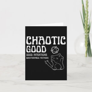 Chaotic Good Cat gute Absichten fragwürdige Ods Karte