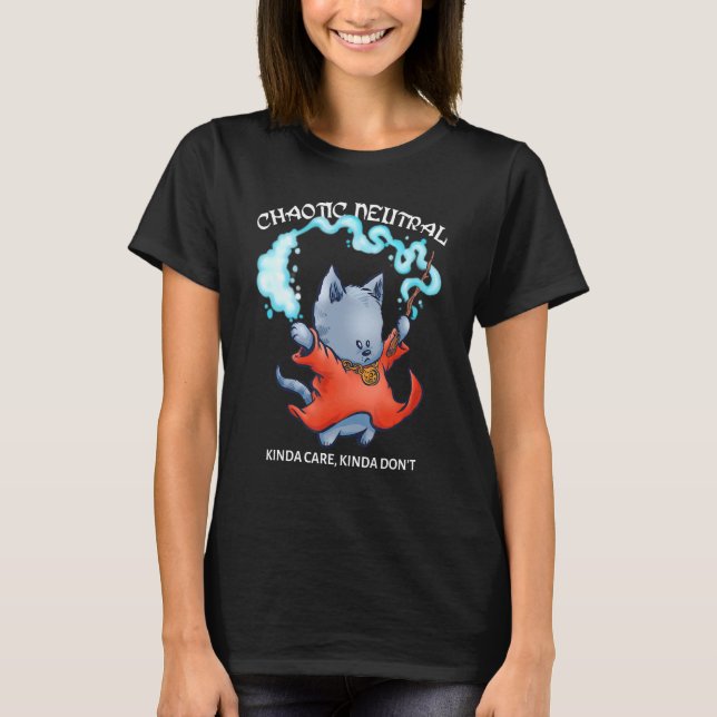Chaotic Neutral Tabletop RPG Games Dungeon Dragon T-Shirt (Vorderseite)