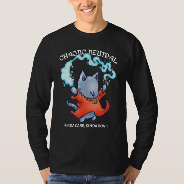 Chaotic Neutral Tabletop RPG Games Dungeon Dragon T-Shirt (Vorderseite)