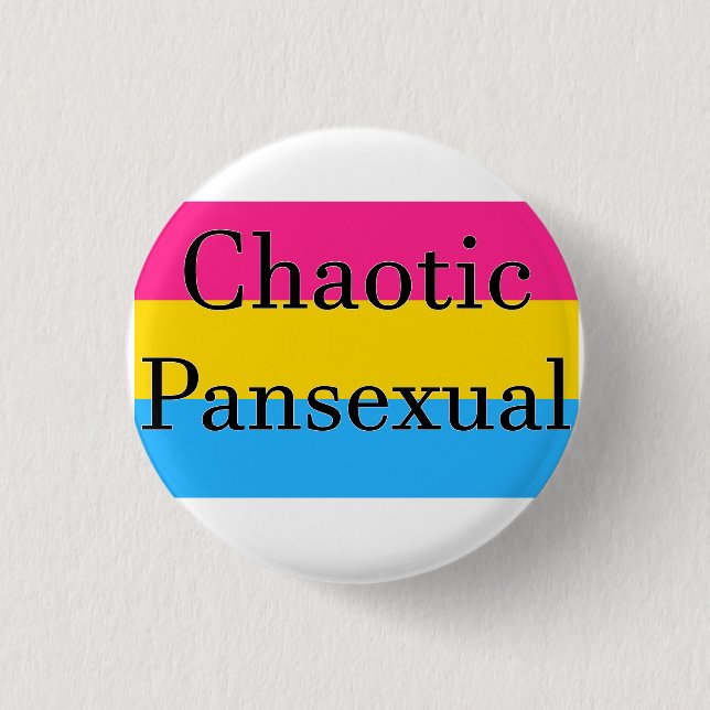 Chaotic Pansexual Button (Vorderseite)