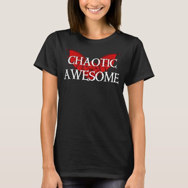 Chaotic Phantastisch Dragon Dice Tabletop Rpg Dm T-Shirt (Vorderseite)