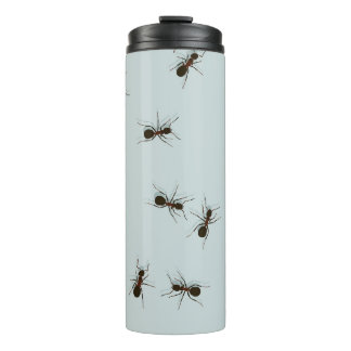 Chaotic Red Ants Stilvolles Muster Thermosbecher